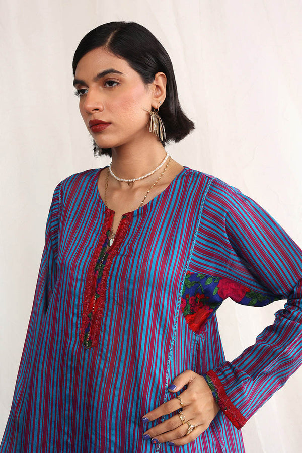 Morocon Kaftaan Duo Striped 2 Piece