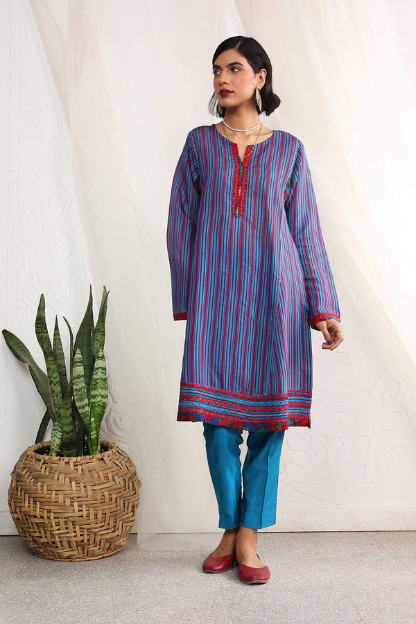 Morocon Kaftaan Duo Striped 2 Piece