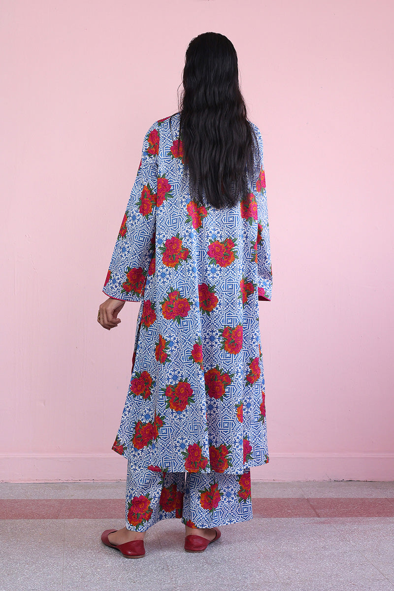 Tilework Printed Suit