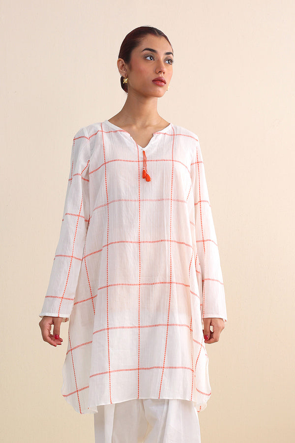 Shatranj Crinkled Kurta