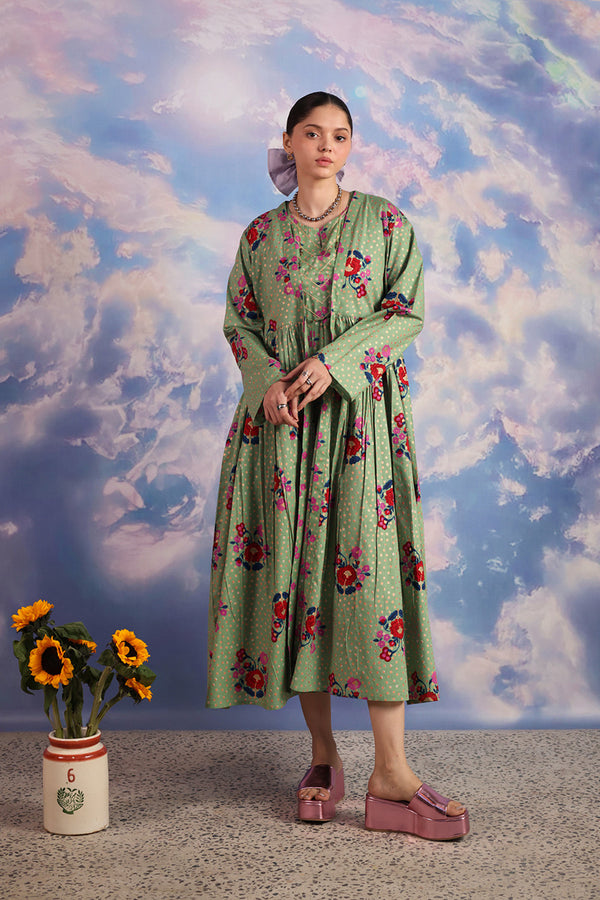 Serene Folk Garden Kurta