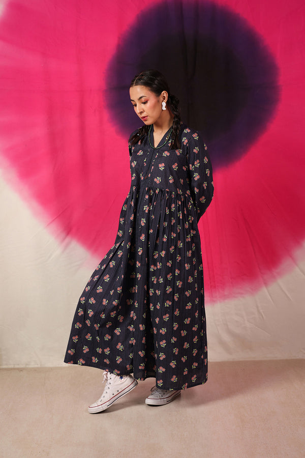 Phool Patti Flared Dress
