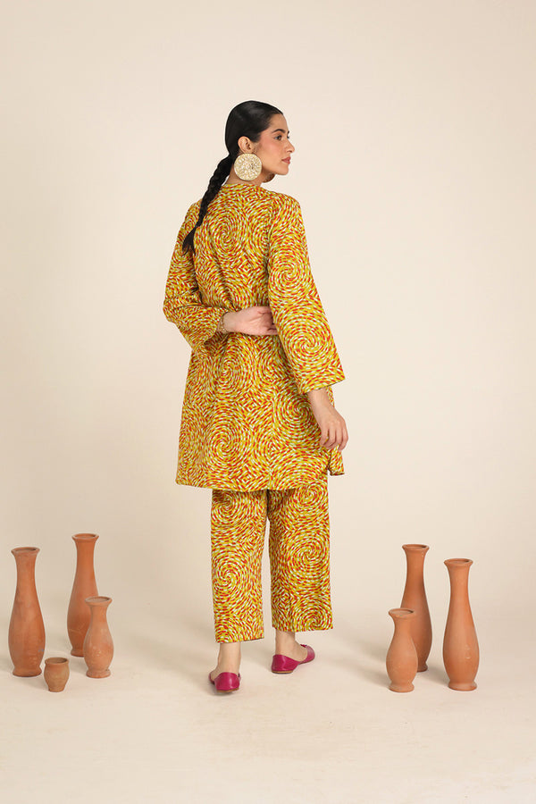 Flared Spiral Co-ord Set
