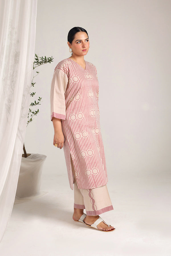 Block print African Charm Duo