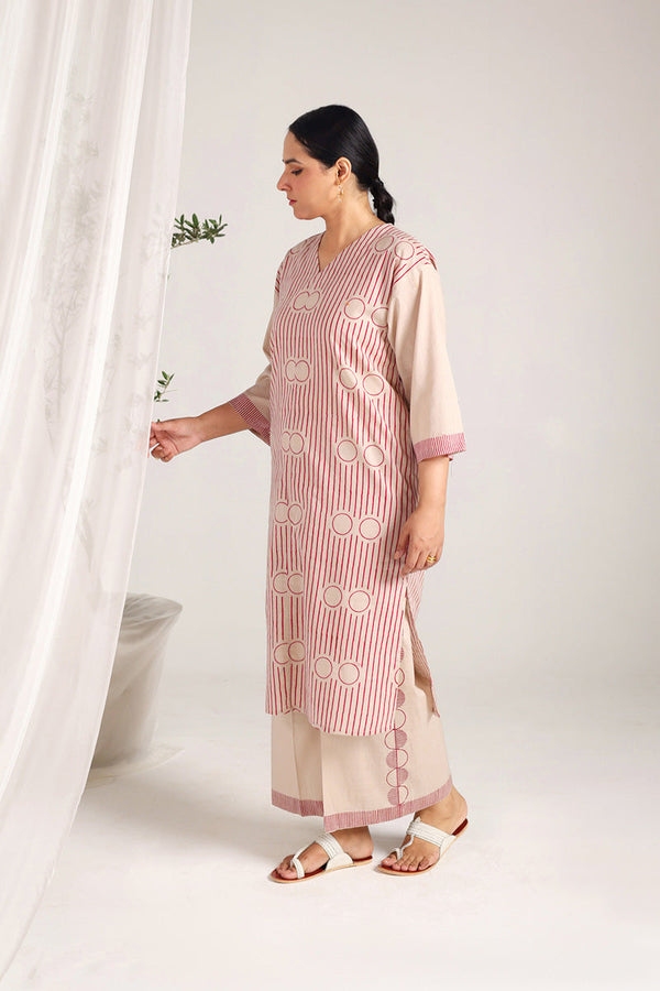 Block print African Charm Duo