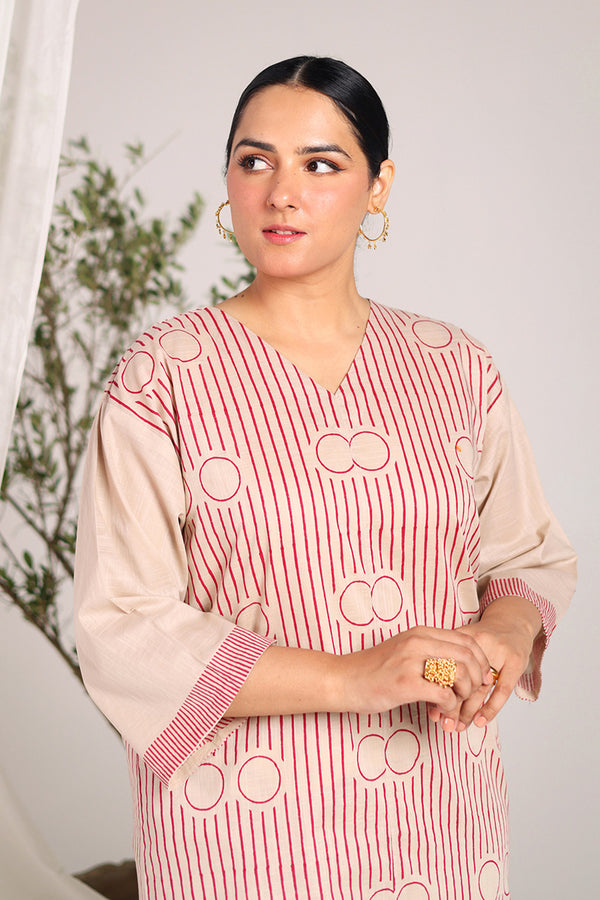 Block print African Charm Duo