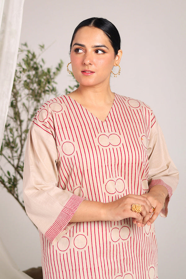 Block print African Charm Duo