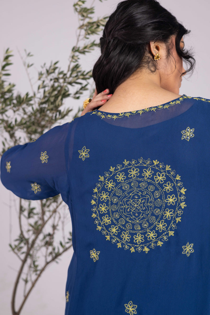 Boho Beet Hand-Embroidered Duo
