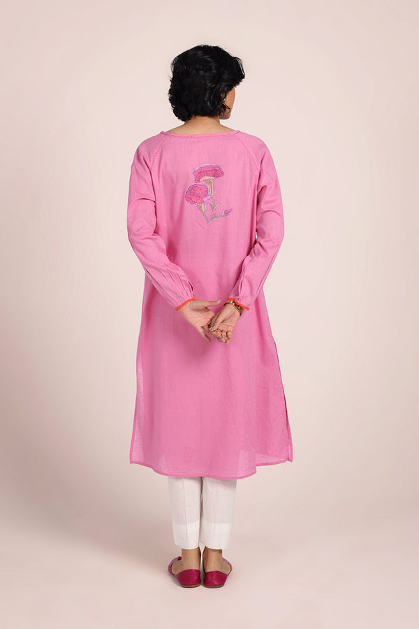 Soft Bloom Zaib Kurta