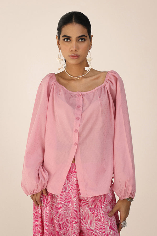 Soft Puff Sea Foam Top