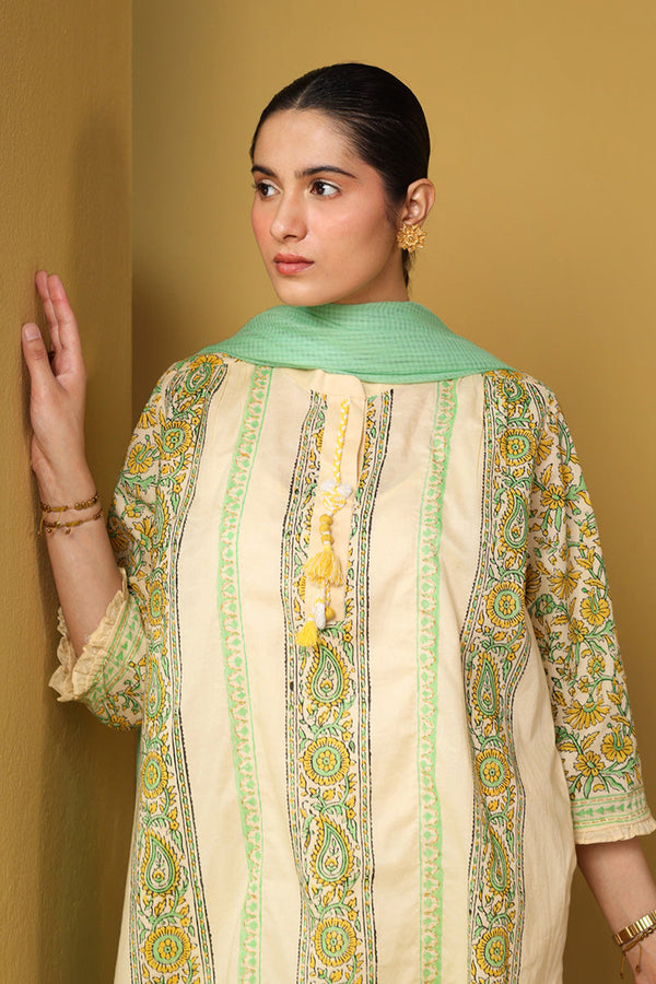 Artisanal Block Chintz Whisper Kurta