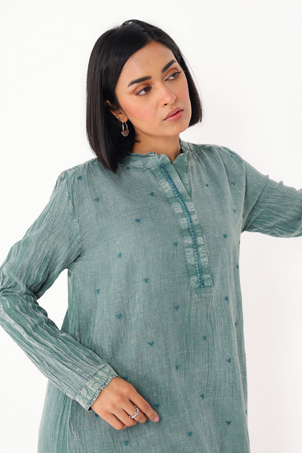 Dare To Heart Denim Duo-Set