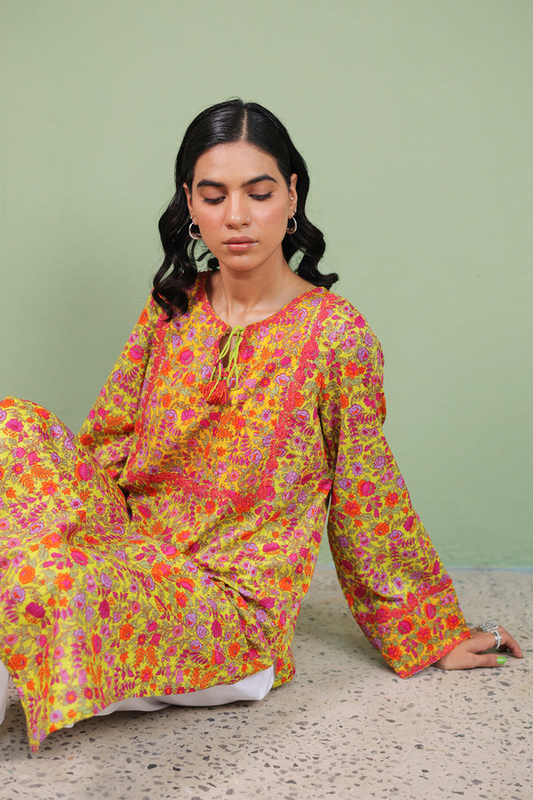 Painted Dreams Floral Shirt