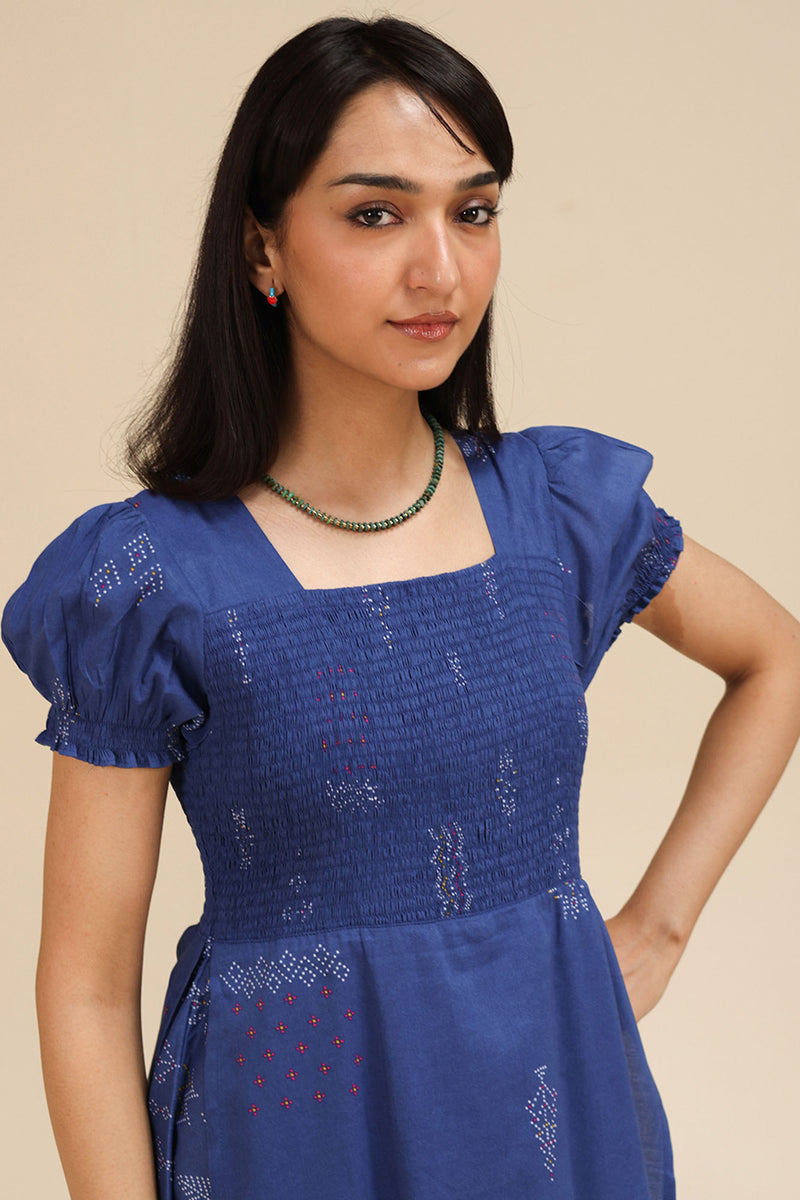 Beaded Whisper Smocked Dress