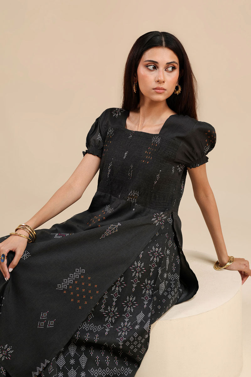 Beaded Whisper Smocked Dress