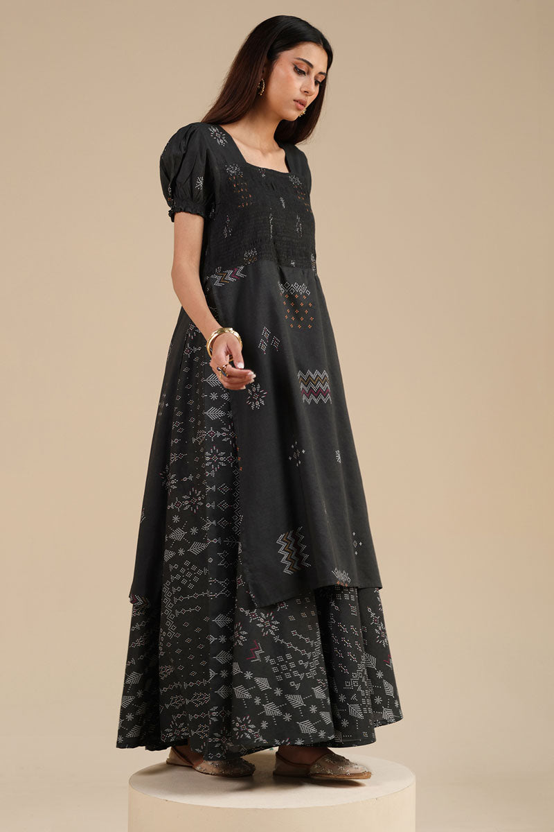 Beaded Whisper Smocked Dress