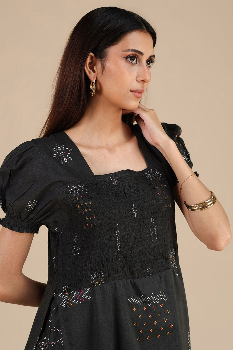 Beaded Whisper Smocked Dress