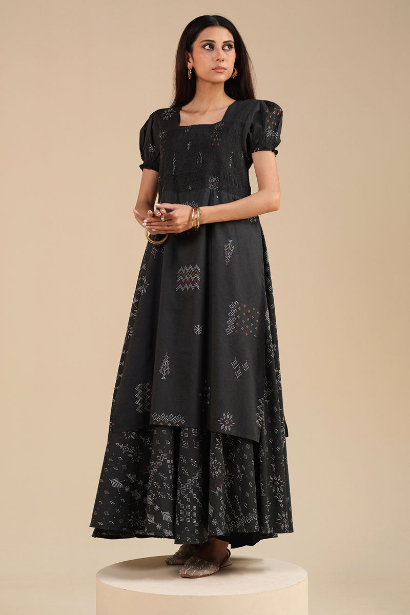 Beaded Whisper Smocked Dress