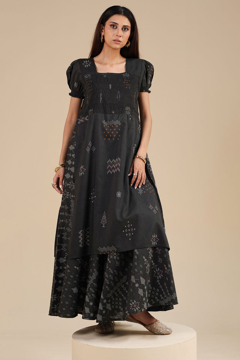 Beaded Whisper Smocked Dress