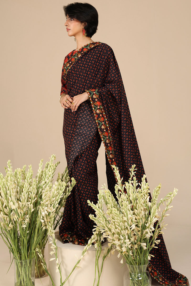 Boho Bandhani Saree