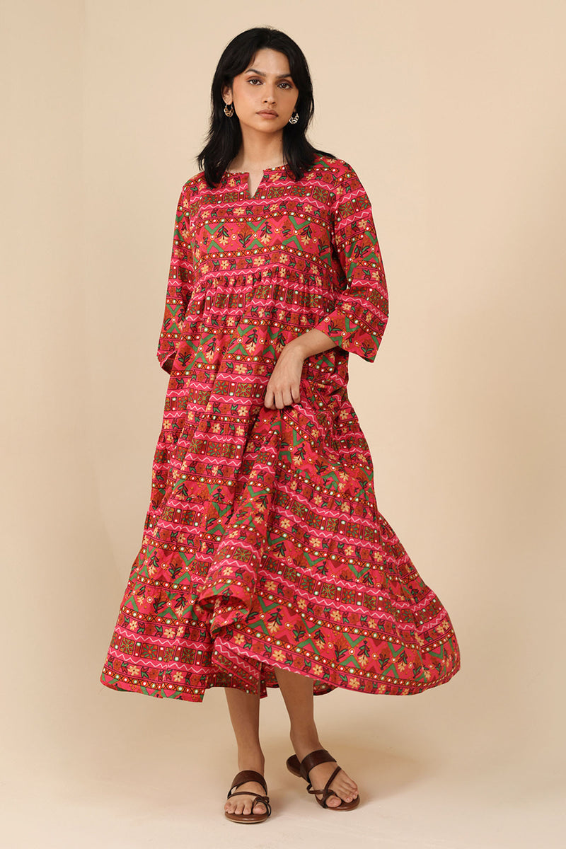 Mosaic Printed Dress
