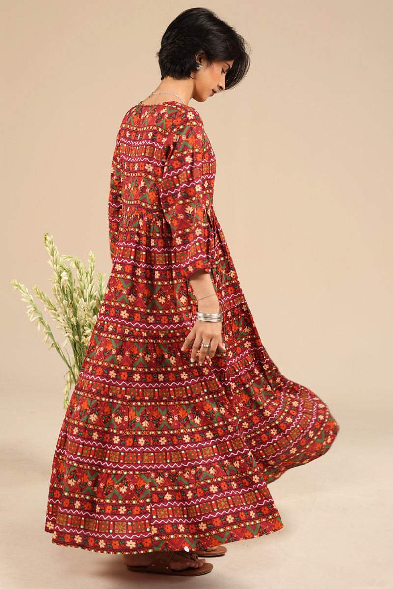 Mosaic Printed Dress