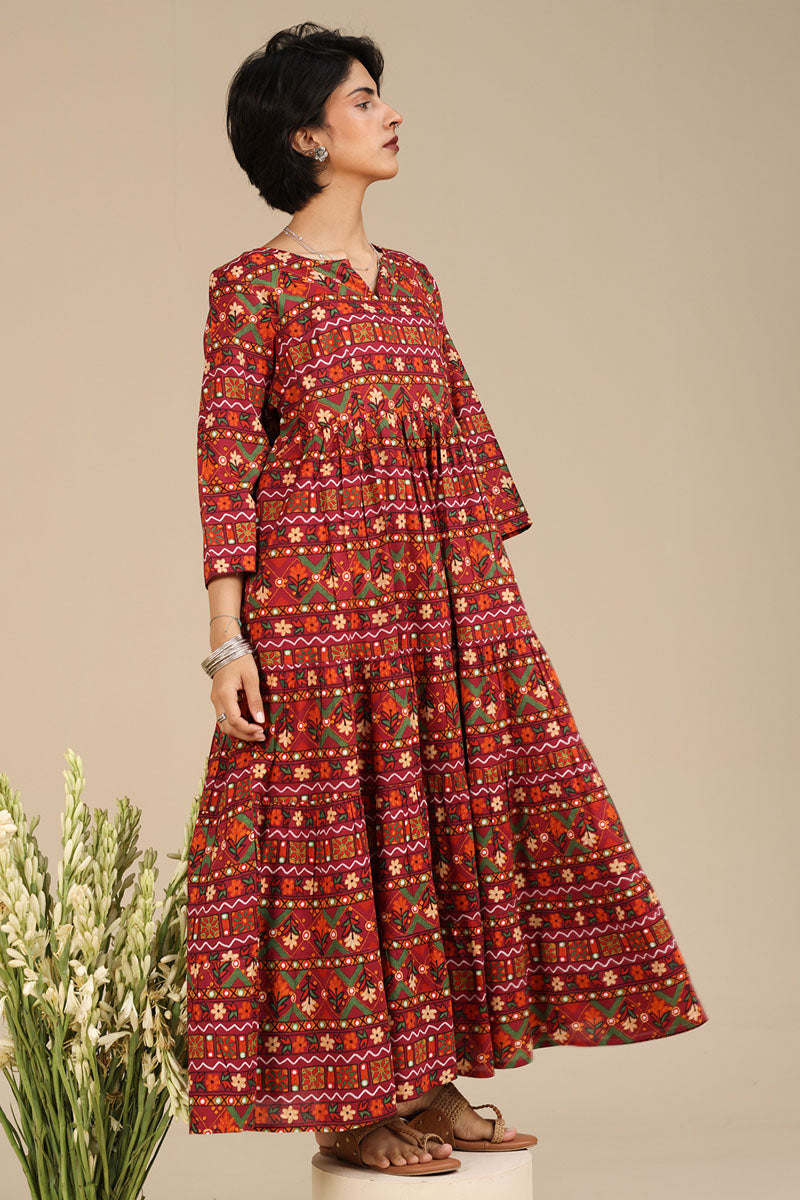 Mosaic Printed Dress