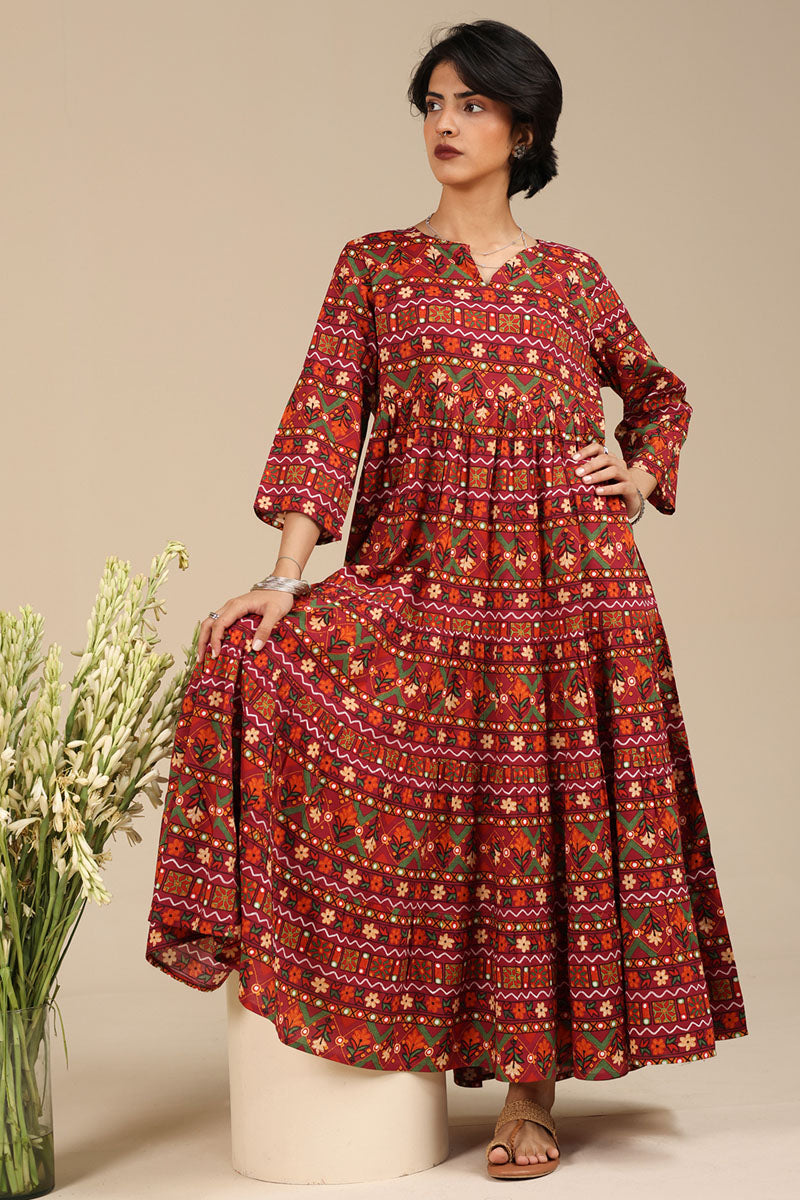 Mosaic Printed Dress