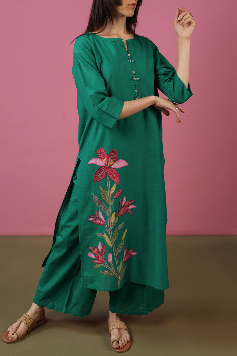 Phool Embroidered Set