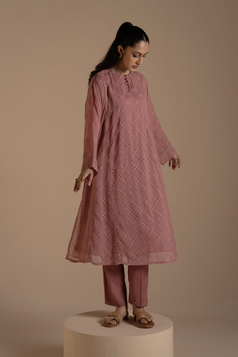 Blush Mist Schiffli Set