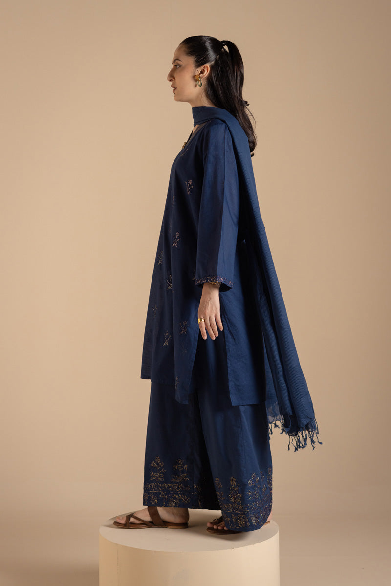 Azure Opulence 3-Piece Suit