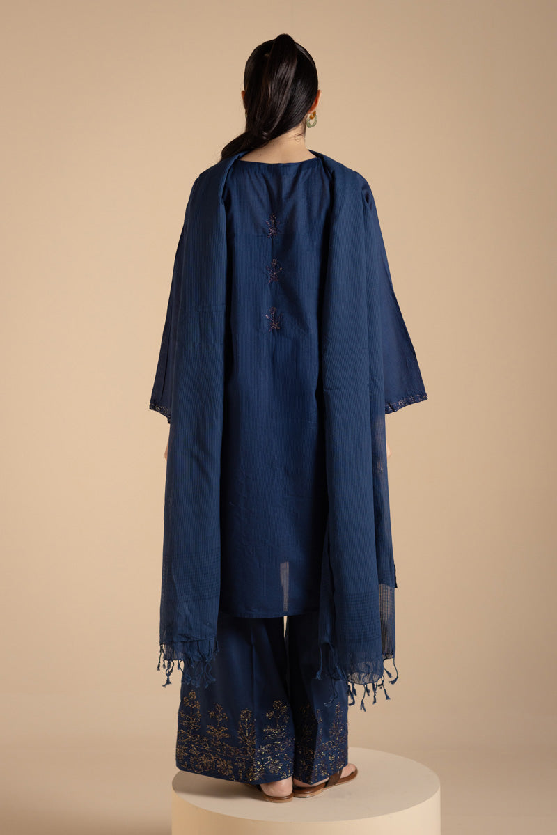 Azure Opulence 3-Piece Suit