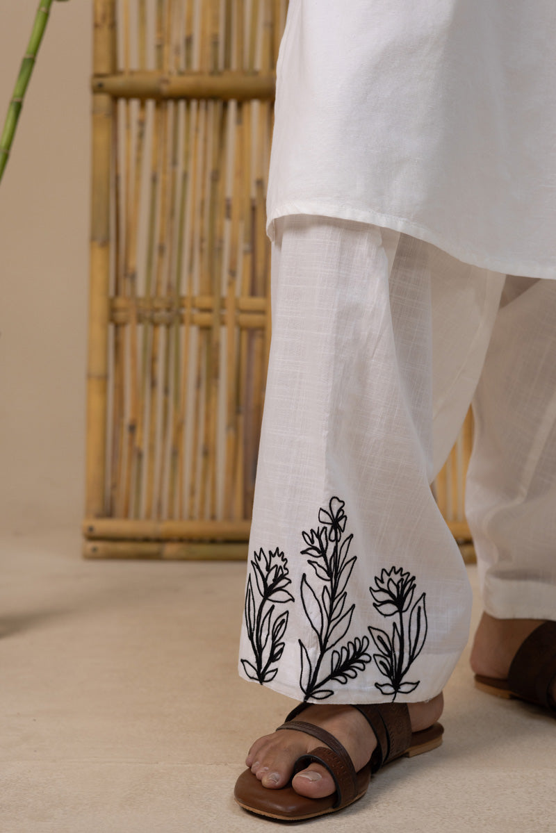 Embroidered Marigold Duo-Set