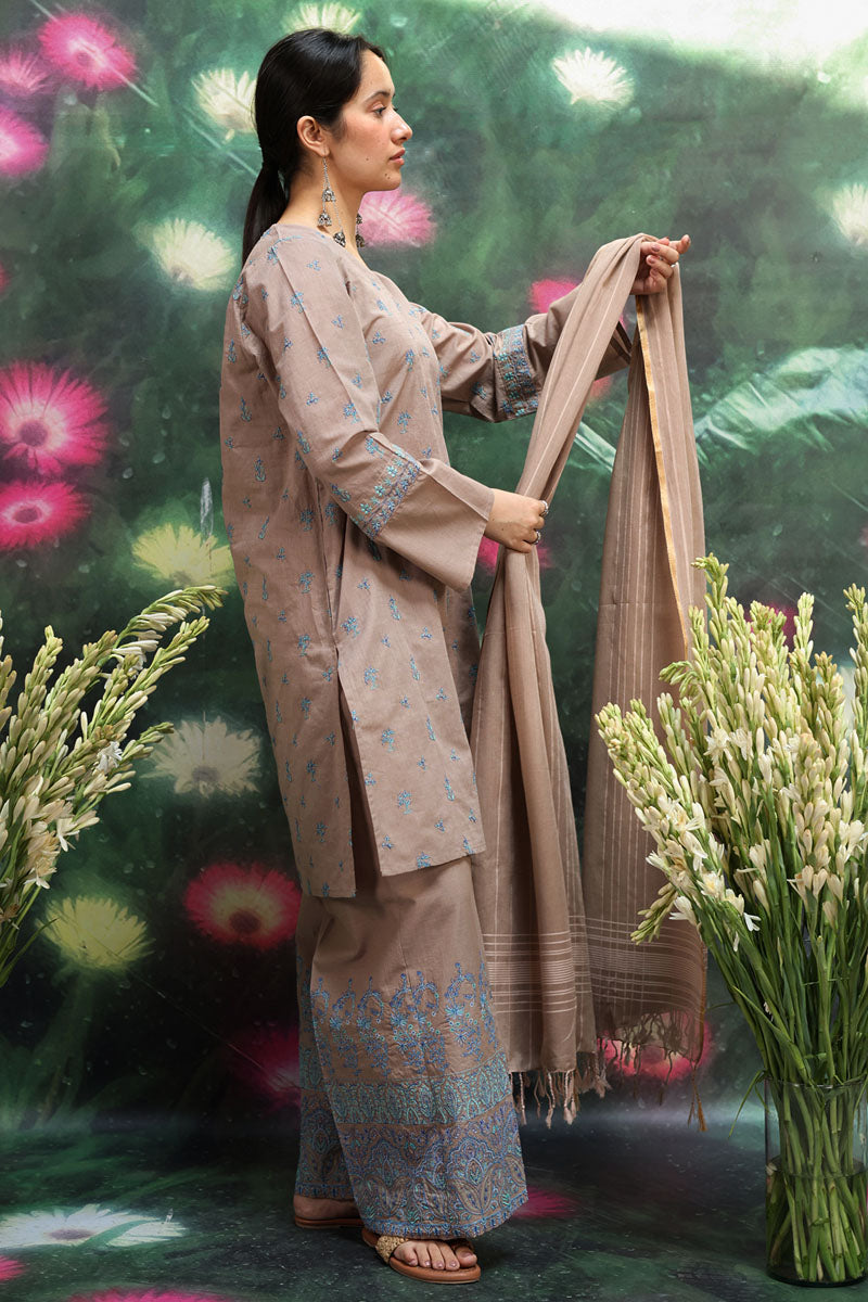Sooraj Kahani Embroidered 3-Piece