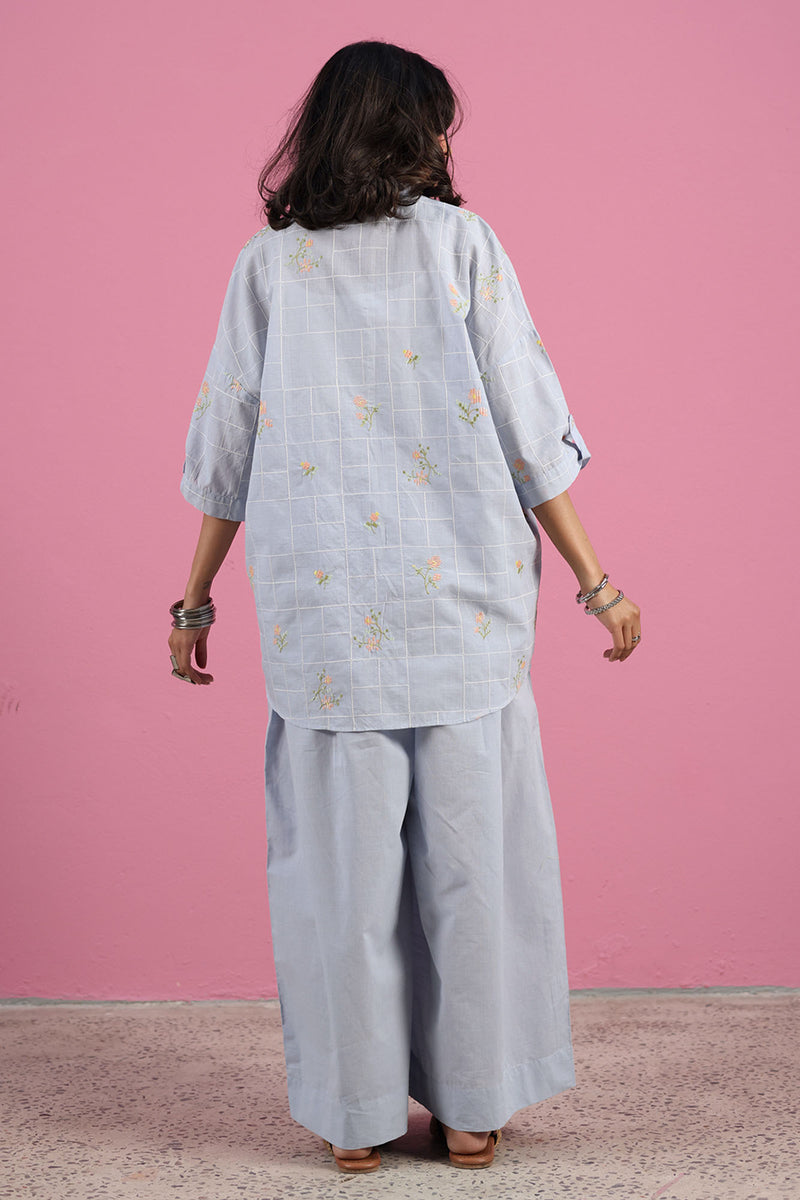 Petal Whimsy Embroidered Co-Ord Set