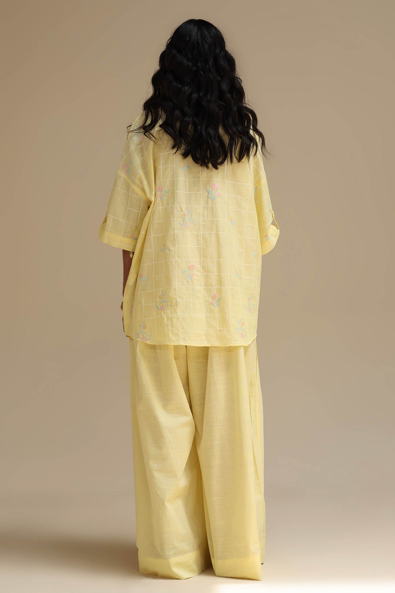 Petal Whimsy Embroidered Co-Ord Set