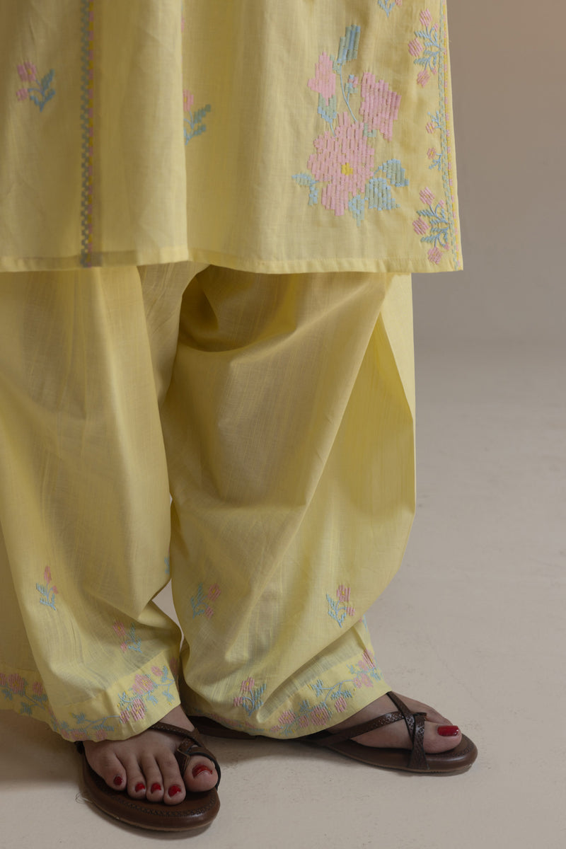Embroidered Floral Harmony Set
