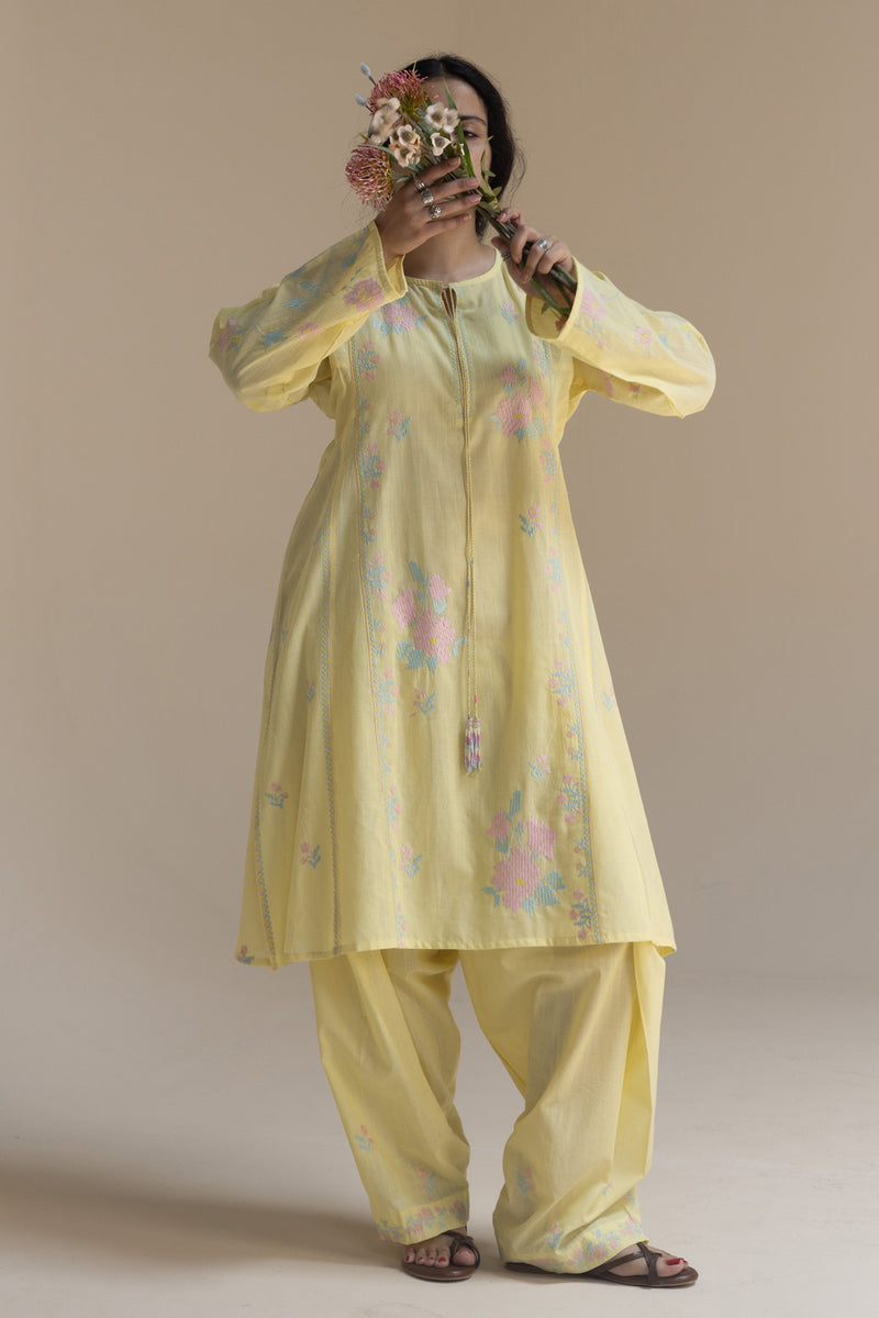 Embroidered Floral Harmony Set