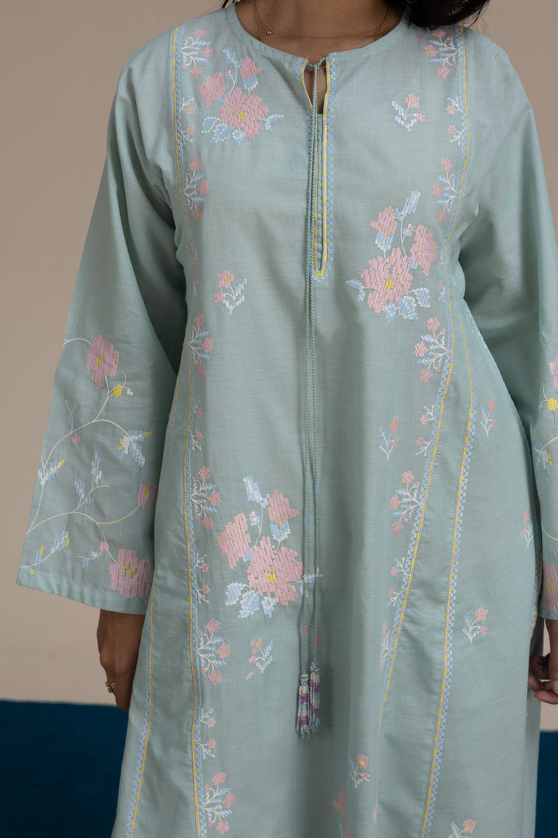 Embroidered Floral Harmony Set