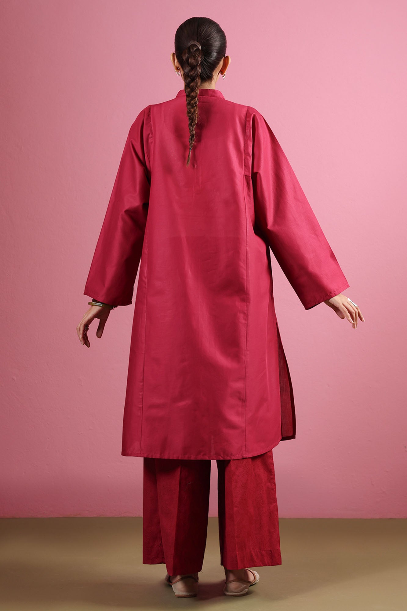 Ruby Reverie Embroidered Set