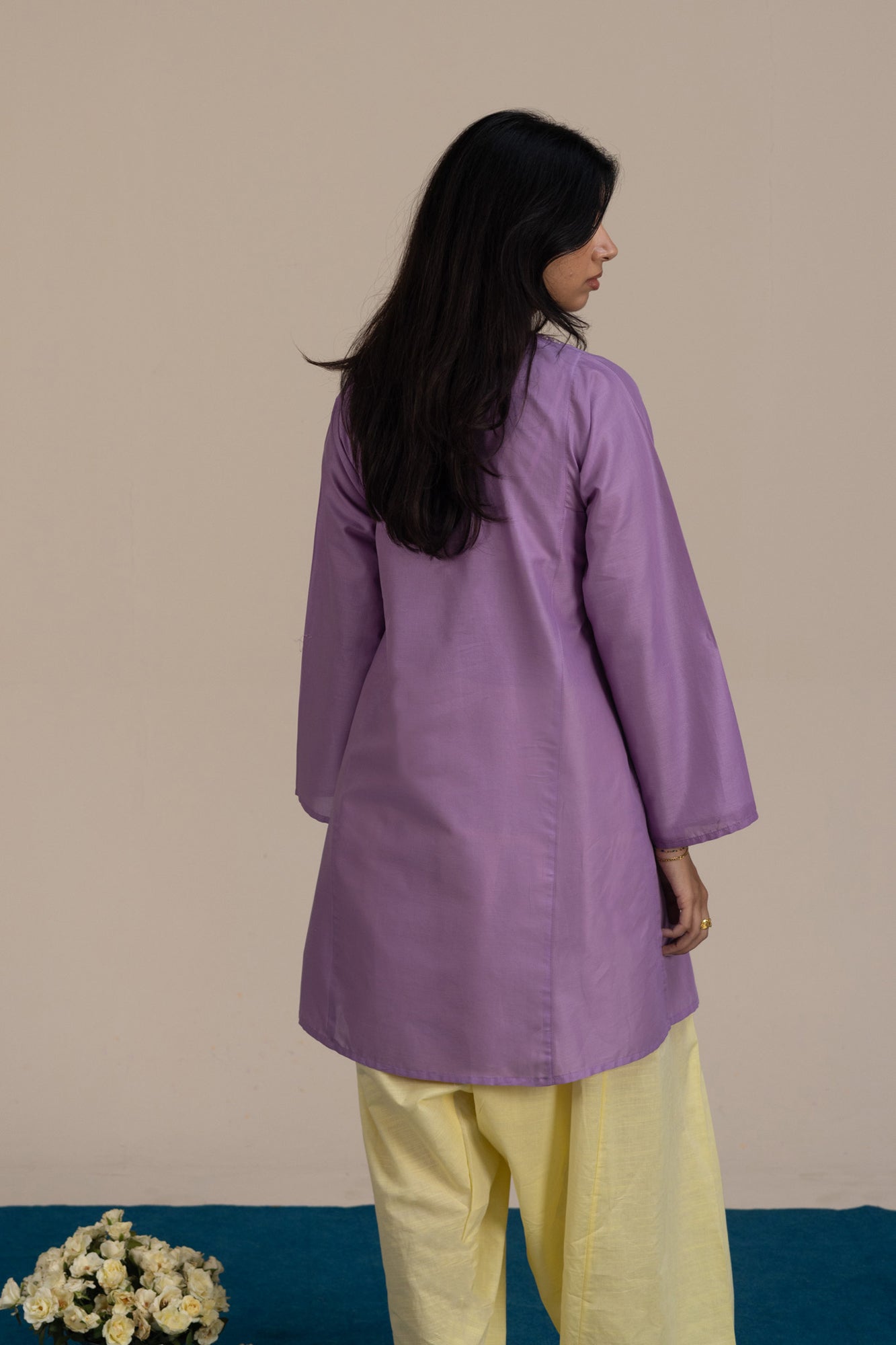 Embroidered Whisper Kurta