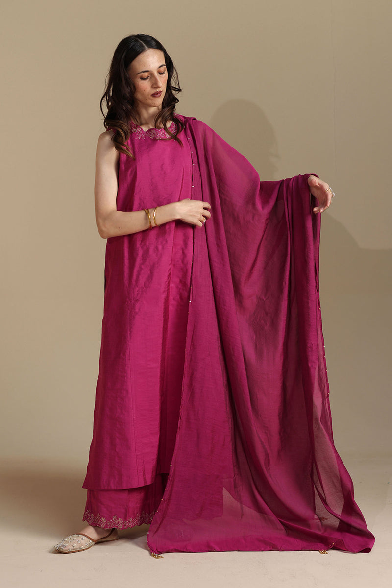 Burnt Rose Flared Ensemble