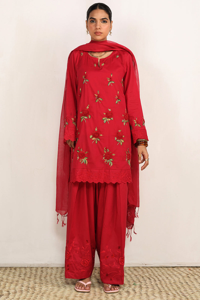 Hand Embroidered Farshi Ensemble