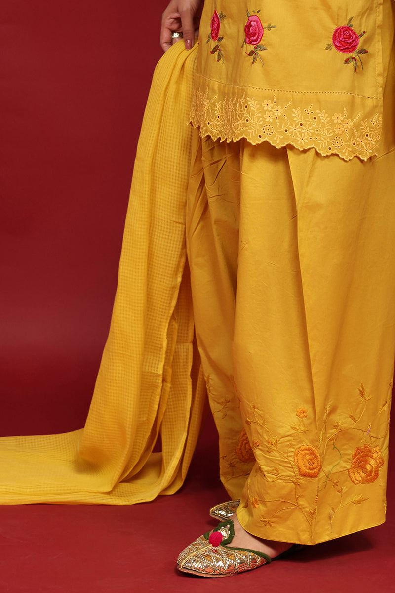Hand Embroidered Farshi Ensemble