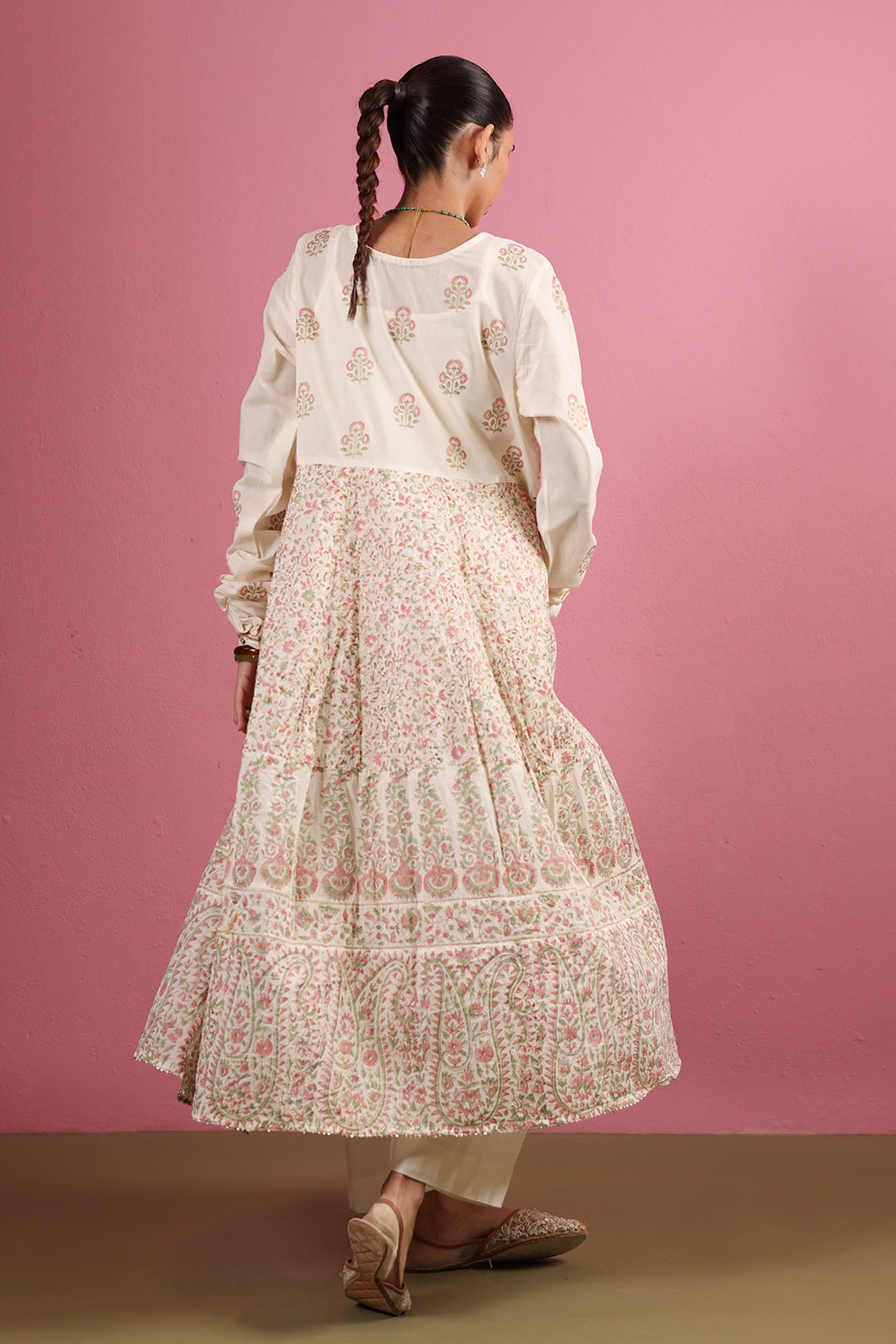 Block Printed Anarkali