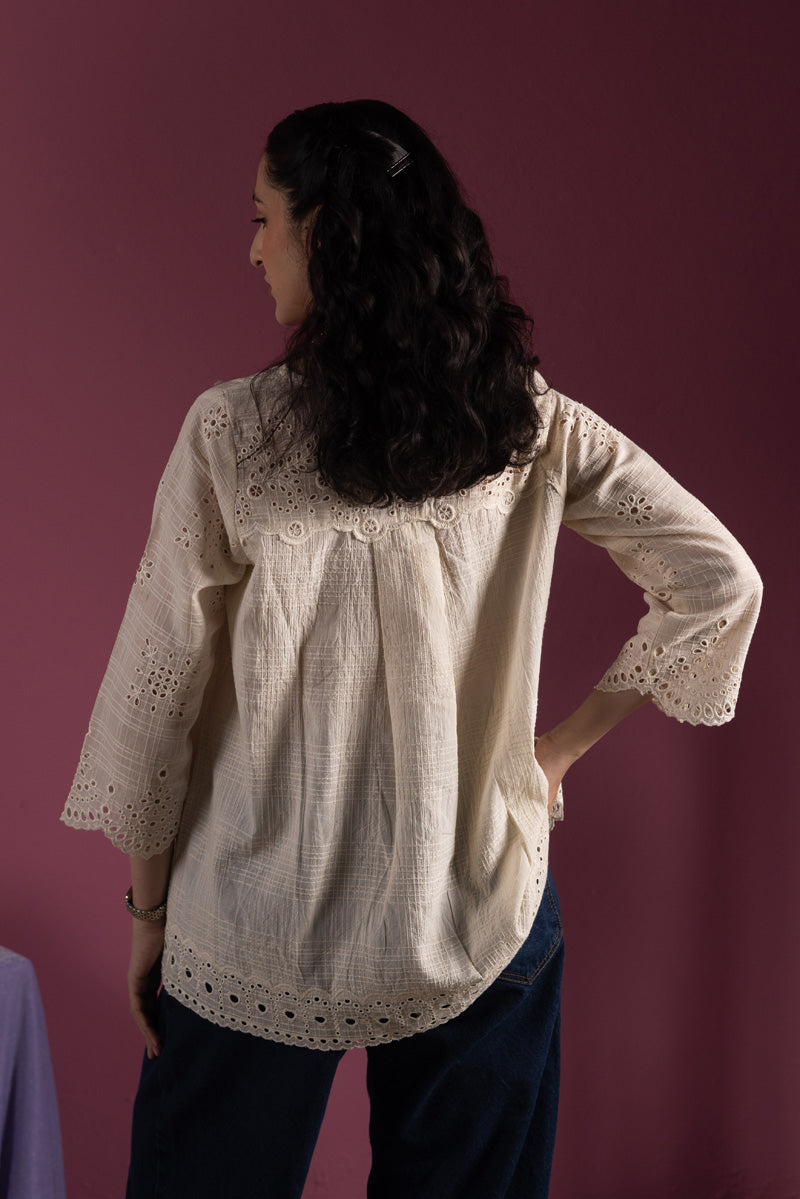 Broderie Whisper Top