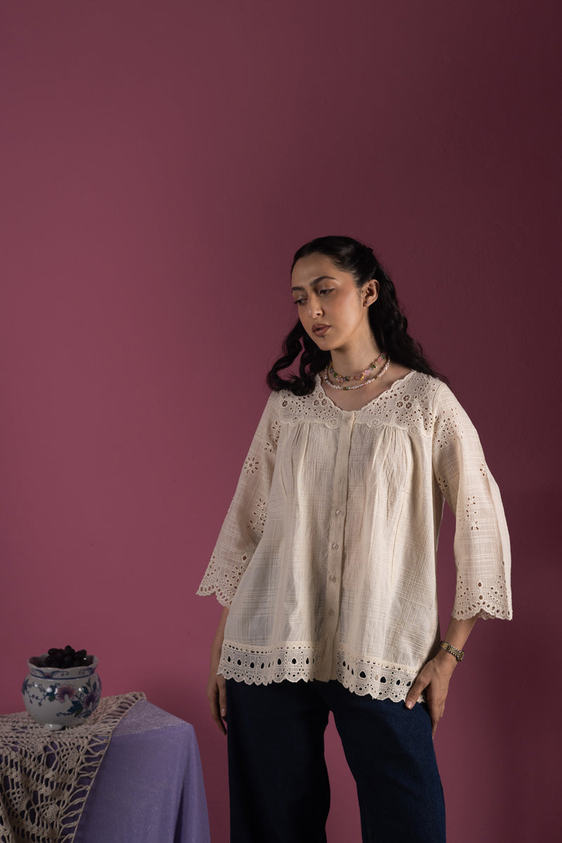 Broderie Whisper Top