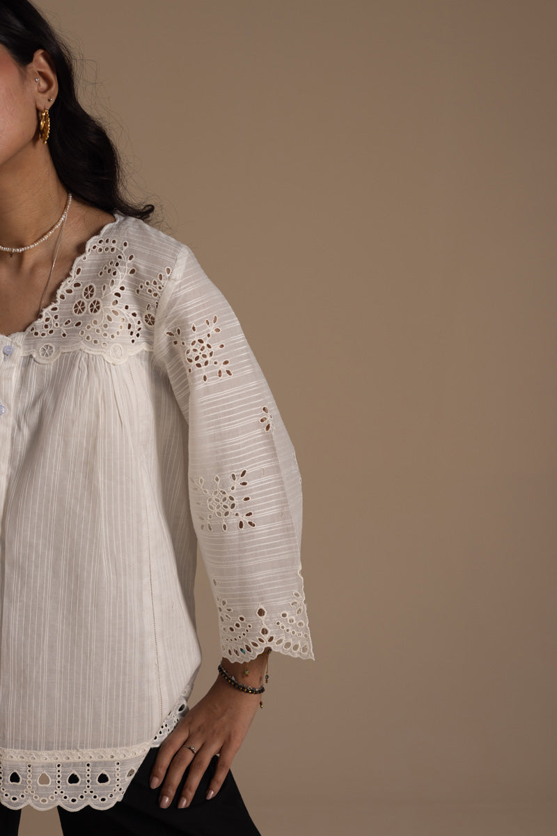 Broderie Whisper Top