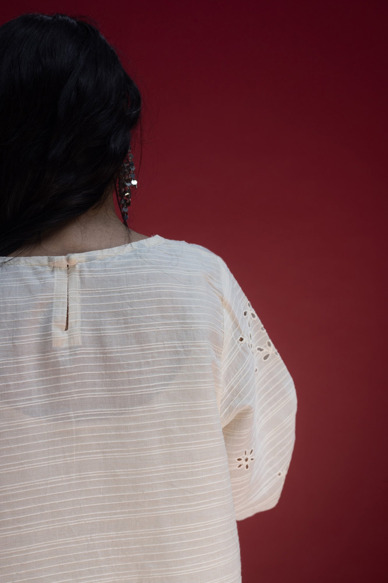 Schiffli Embroidered Trousers