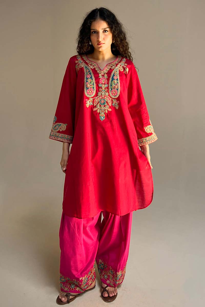 Embroidered Gulnar Set